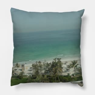 Dubai Beach View Pillow