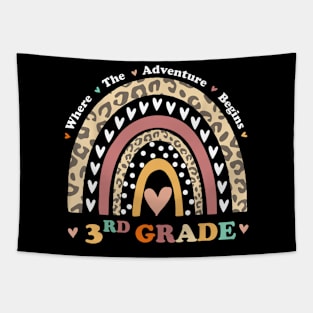 Back To School 2nd Grade Where The Adventure Begins Rainbow Tapestry