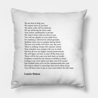 Laurie Halsen - Highschool Lies Pillow