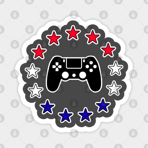 PlayStation Red White Blue Magnet by Gamers Gear