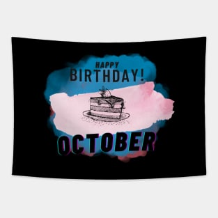 Birthday October #10 Tapestry