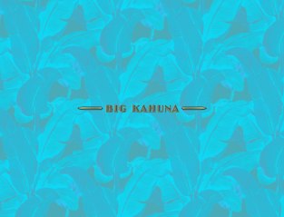 Big Kahuna with Floral Background Magnet