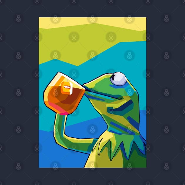 Kermit Meme Pop Art by SiksisArt