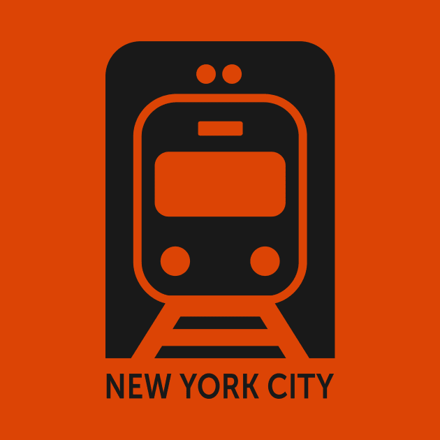 New York City Train by byebyesally