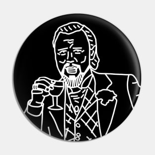 White Line Laughing Leo Drinking Wine Meme Pin