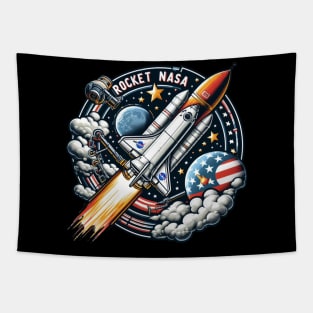 Nasa Rocket Tapestry