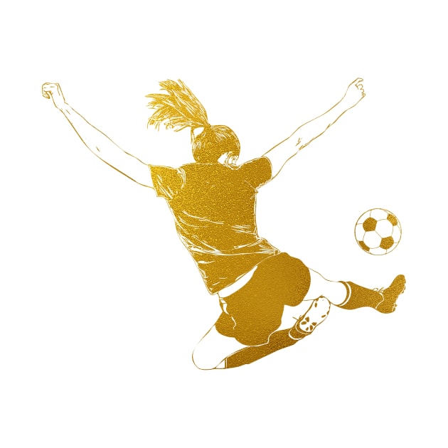 Soccer Player Girl by erzebeth