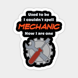 Funny Mechanic Profession Magnet