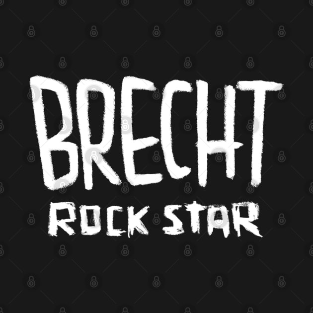 Brecht, Rock Star Bertolt Brecht by badlydrawnbabe