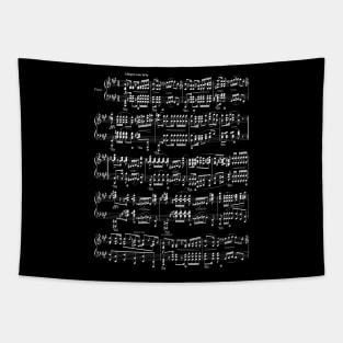 Vintage Sheet Music Musician Piano Tapestry