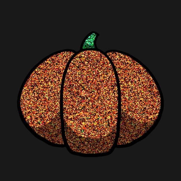 Glitter Halloween Pumpkin by dogbone42