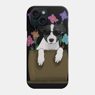 Cool dog in a pot Phone Case