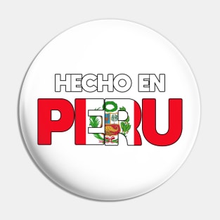 Peru - Flag (Hecho en) _012 Pin