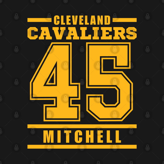 Cleveland Cavaliers Mitchell 45 Basketball Player by ArsenBills