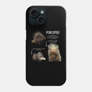 Animal Facts - Porcupine Phone Case