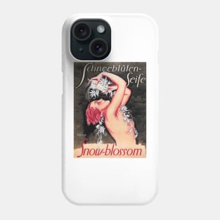 SCHNEEBLUTEN SEIFE Snow Blossom Soap Vintage German Advertisement Phone Case