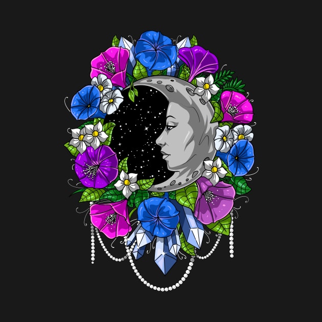 Moon Floral Fantasy by underheaven