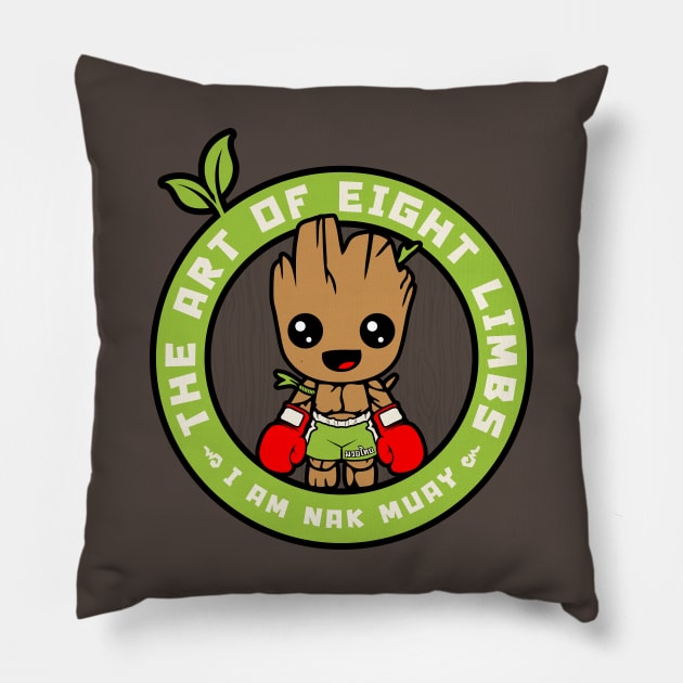 I Am Nak Muay Pillow by Sheriken