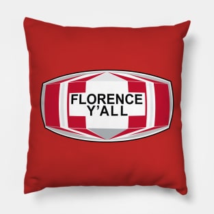 Florence Y'all Water Tower Icon Pillow
