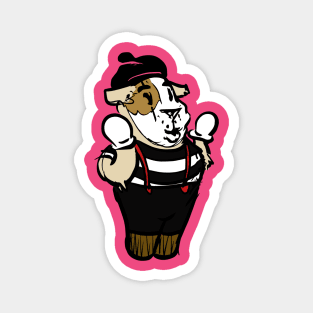 Guinea Pig Mime Magnet