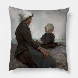 At the Seaside by Anna Bilinska Pillow