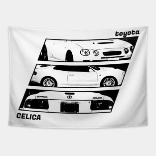 TOYOTA CELICA GT-FOUR Black 'N White Archive 2 Tapestry