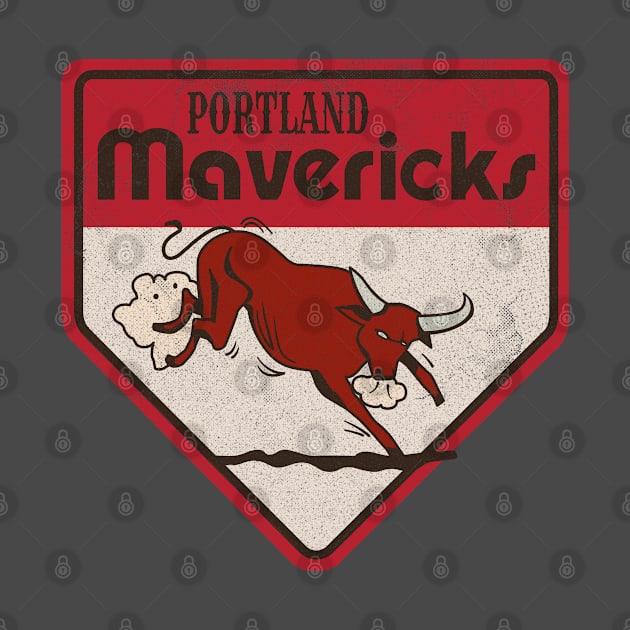 Vintage Portland Mavericks Baseball by LocalZonly