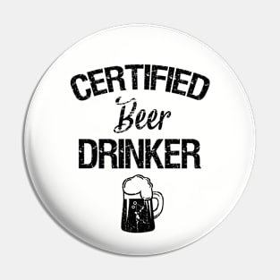 Certifield beer drinker beer lover gifts Pin