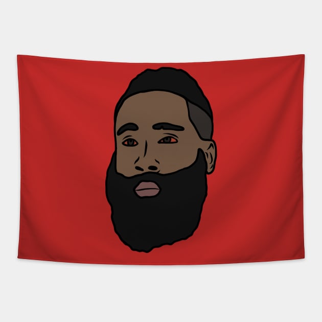 Red-Eyed James Harden Tapestry by rattraptees