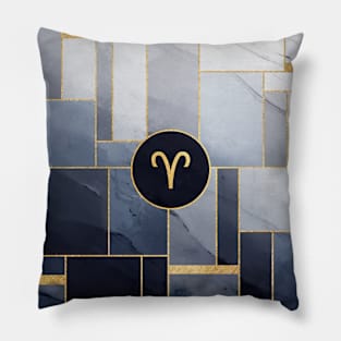 Aries Zodiac Sign Pattern Pillow