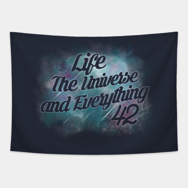 Life the Universe Tapestry by Piercek25