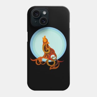 Blue Moon Wolf Phone Case