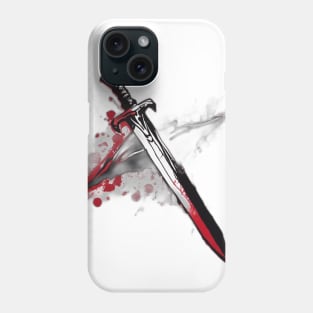 Sword Ruby Red Shadow Silhouette Anime Style Collection No. 355 Phone Case