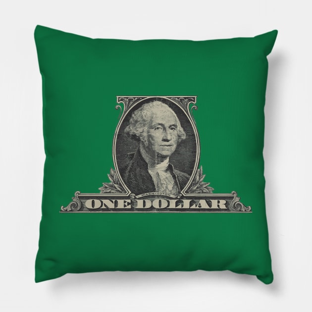 George Washington dollar Pillow by obmik