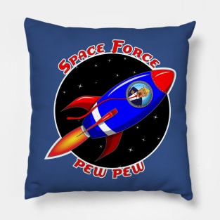 Space Force Pew Pew Pillow