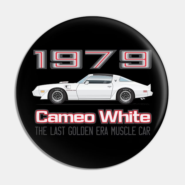 Factory Colors-Cameo White w. Argent Graphics Pin by ArtOnWheels