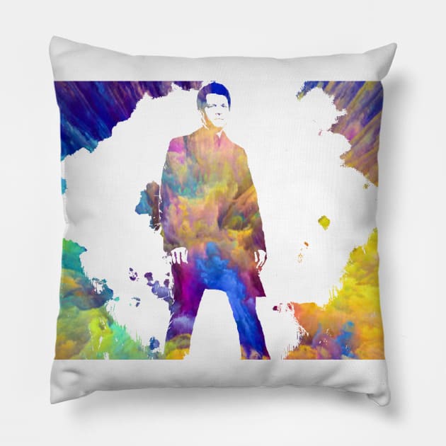 Castiel Color Radiant Design (White Fill) Pillow by TSOL Games