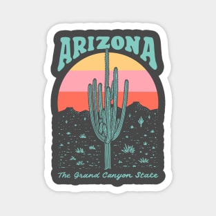 Arizona Saguaro Desert Cactus The Grand Canyon State Magnet