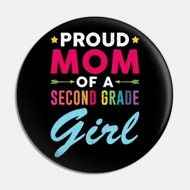 Proud Mom Of A Second grade Girl Back To School Pin by kateeleone97023