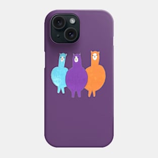 Llama Family Phone Case