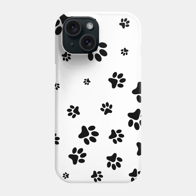 Footprints of the dog Phone Case by Tilila