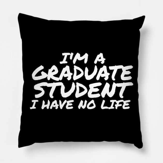 I'm a Graduate Student, I Have No Life Pillow by ballhard