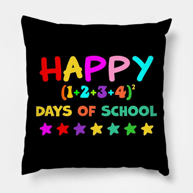 Happy 100 days of school Pillow by A Zee Marketing