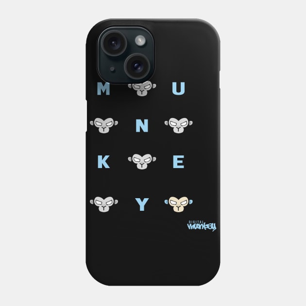 M-U-N-K-E-Y Phone Case by DigitalMunkey