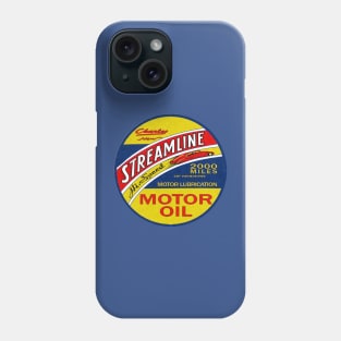 Retro Streamline Motor Oil Sign Phone Case