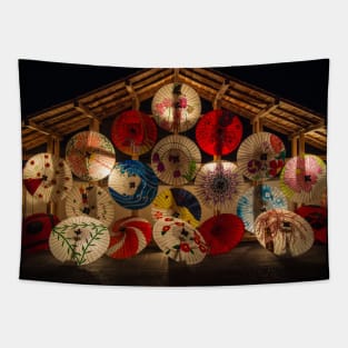 Japanese Umbrellas Tapestry