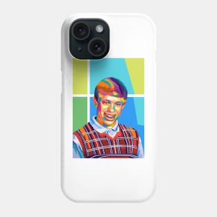 Bad Luck Brian Meme Wpap Pop Art Phone Case