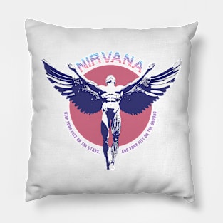 nirvana angel wings anatomic design Pillow