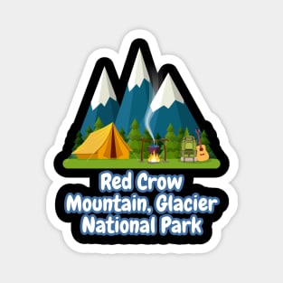 Red Crow Mountain, Glacier National Park Magnet