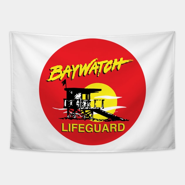 Baywatch Lifeguard Tapestry by tvshirts